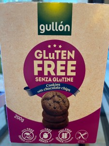 box of gluten free cookies with chocolate chips